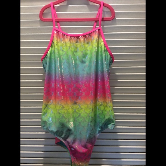 Wonder Nation mermaid 14-16 XL plus swimsuit - Picture 1 of 9